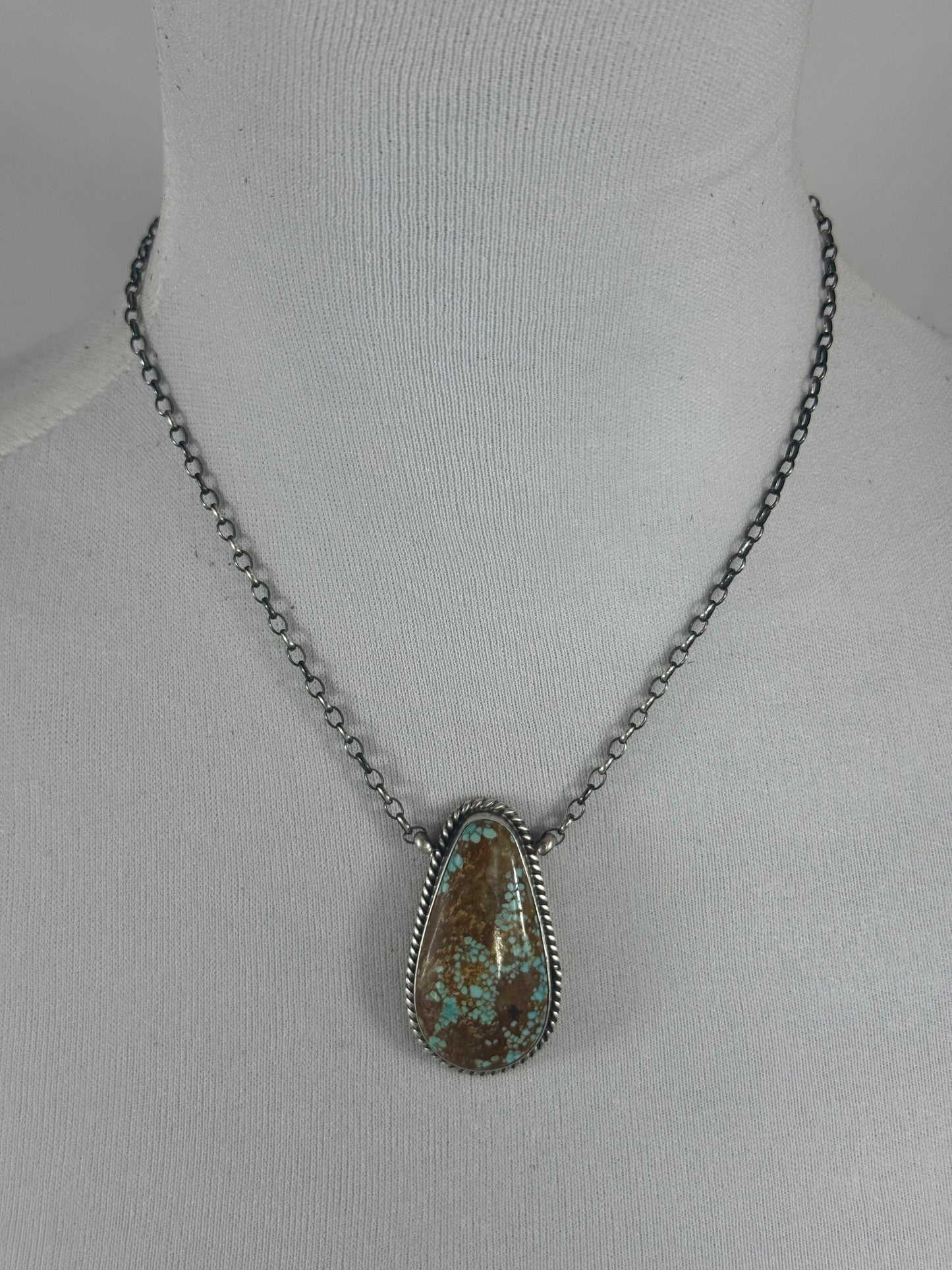 #8 Turquoise Pendant Necklace