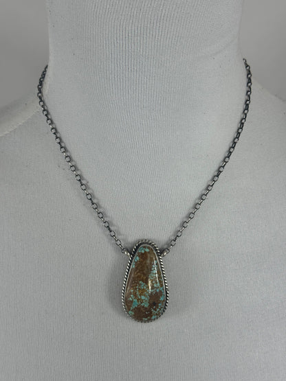 #8 Turquoise Pendant Necklace