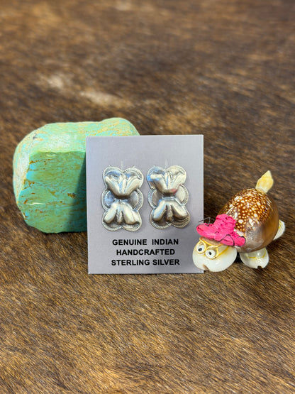 Sterling Sliver Bowtie Earring