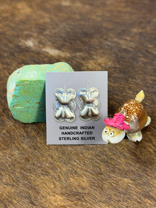Sterling Sliver Bowtie Earring