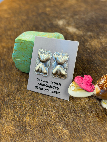 Sterling Sliver Bowtie Earring