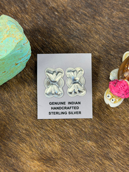 Sterling Sliver Bowtie Earring