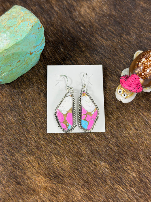 Cotton Candy Dangle Earrings