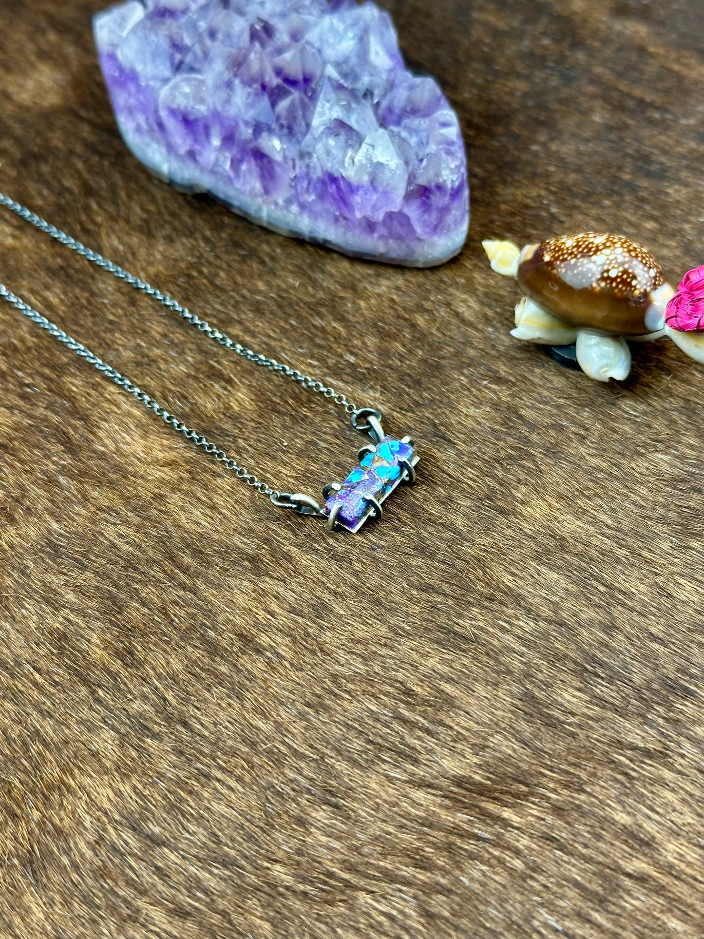 Purple Mohave Sterling Silver Waterproof Bar