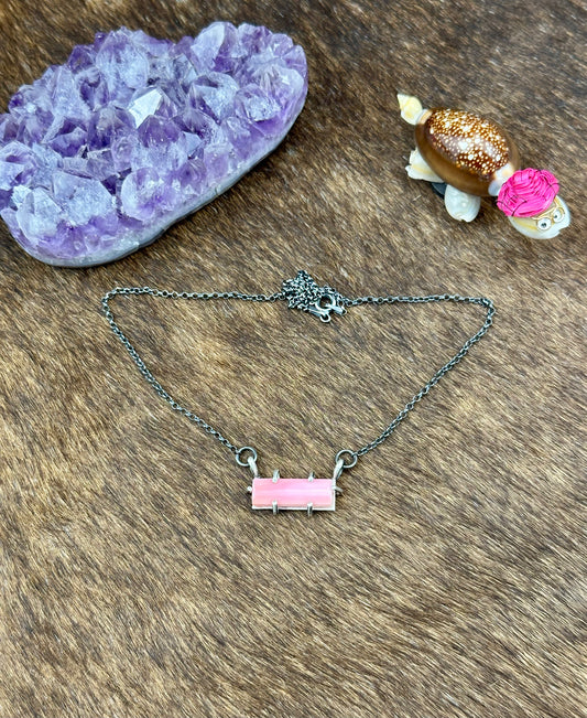 Pink Conch Sterling Silver Waterproof Bar