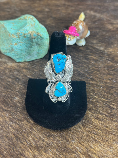 Sleeping Beauty Feather Ring