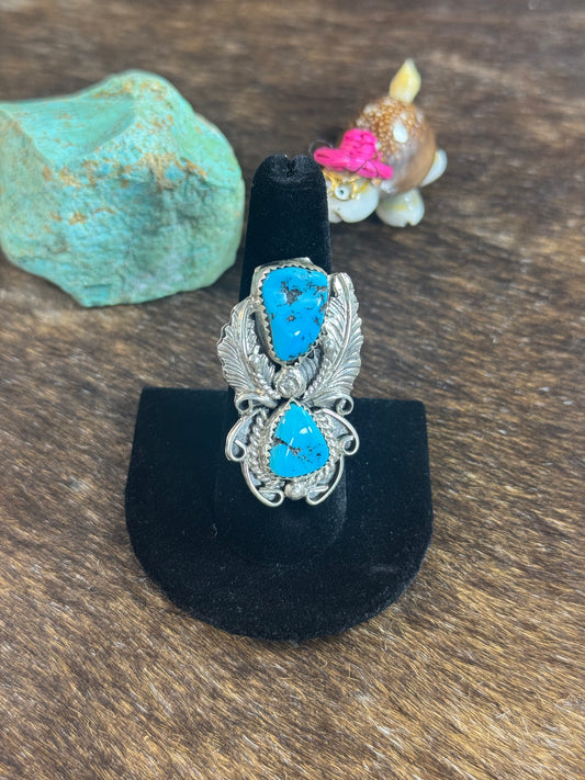 Sleeping Beauty Feather Ring