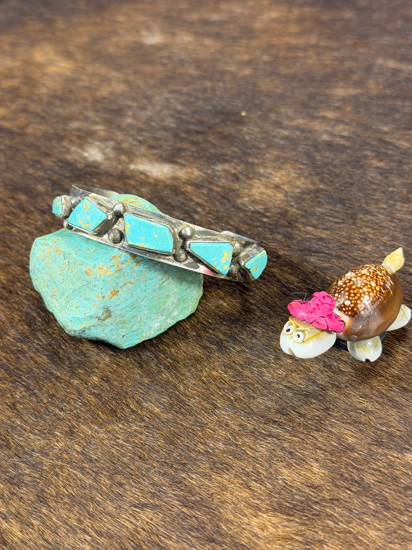 5 Stone Kingman Turquoise Bracelet