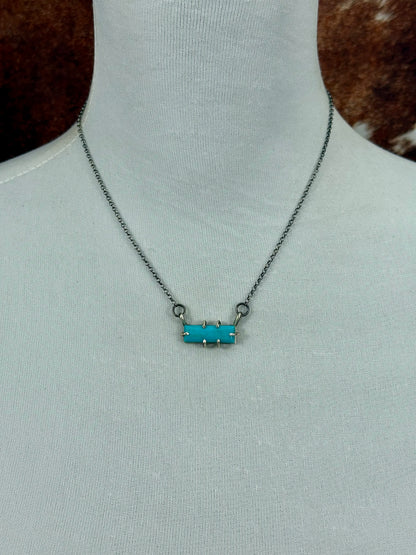 Kingman Turquoise Sterling Silver Waterproof Bar