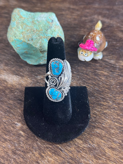 Sleeping Beauty Feather Ring