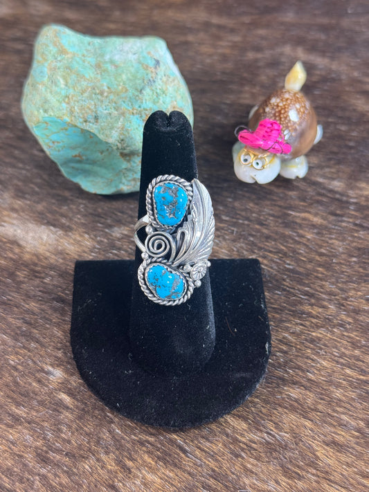 Sleeping Beauty Feather Ring