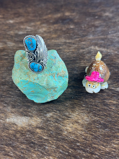Sleeping Beauty Feather Ring