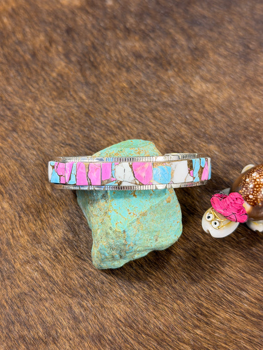 Cotton Candy Inlay Bracelet