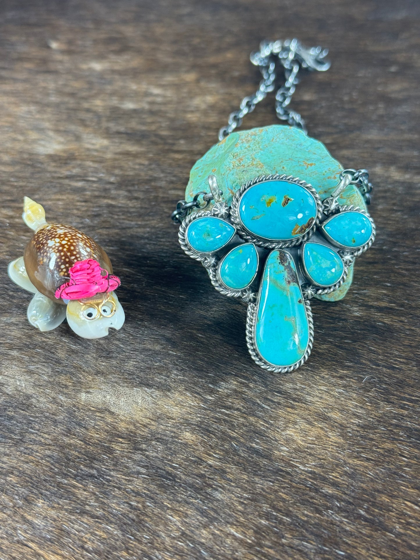 Kingman Half Cluster Fixed Necklace