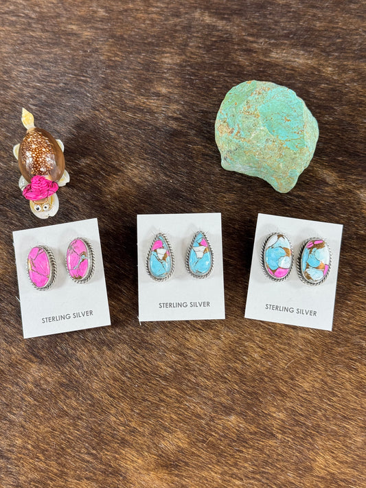 Cotton Candy Stud Earring