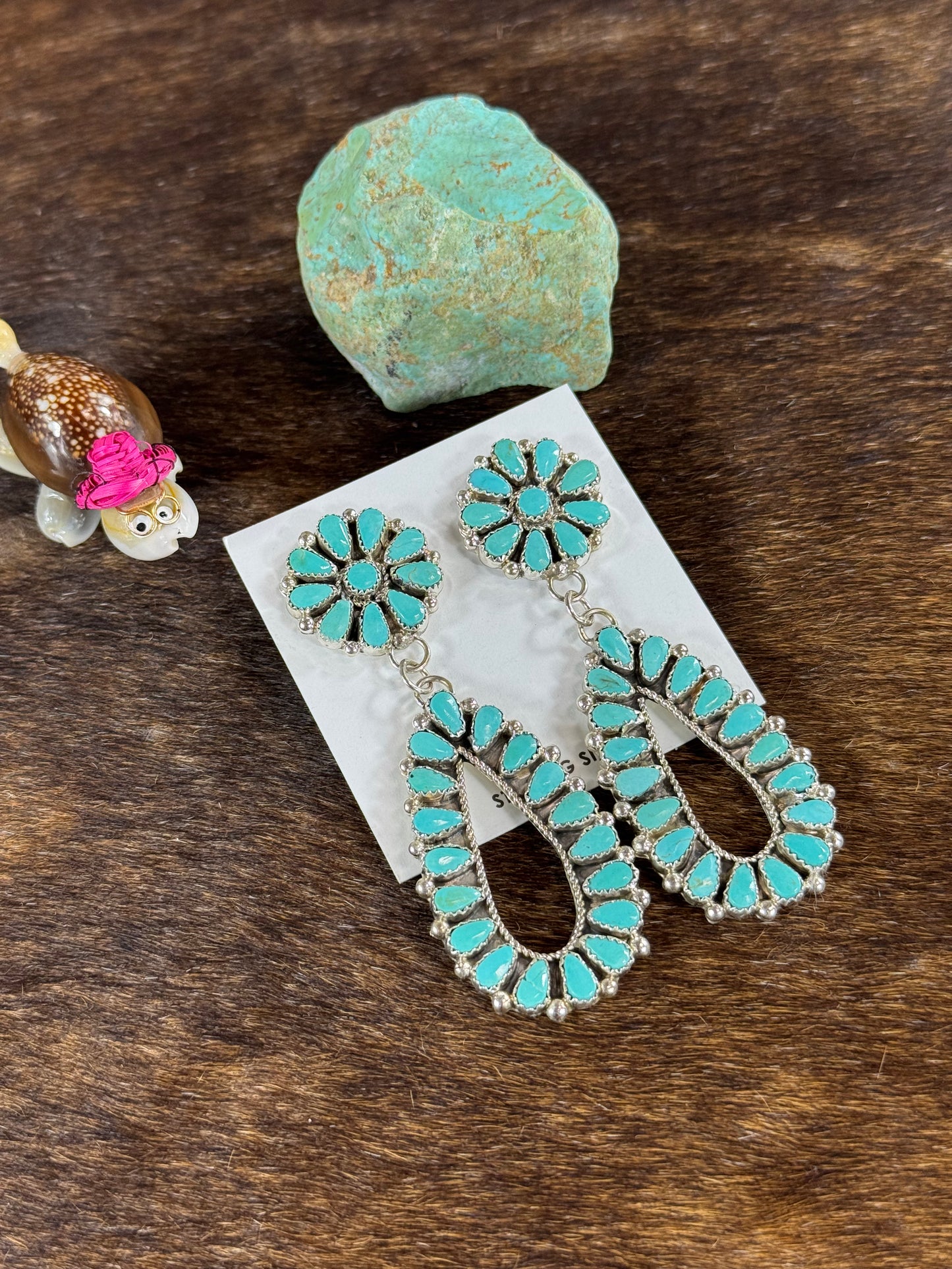 Kingman Cluster Dangle Earring