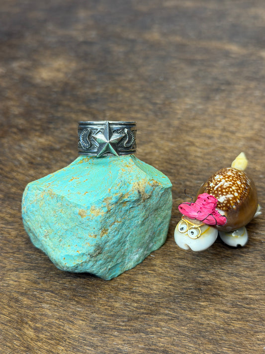 Sterling Silver Star Stamp Ring