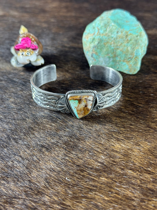 Kingman Turquoise freeform Cuff