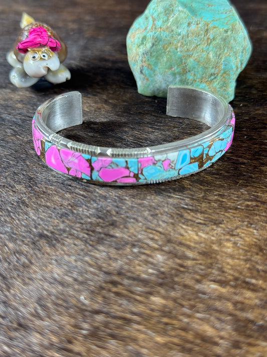 Cotton Candy Inlay Bracelet