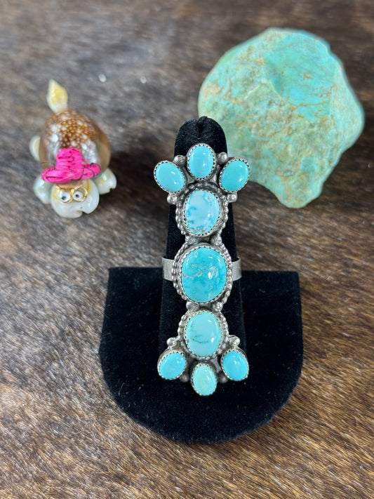 Turquoise Bow Tie Ring