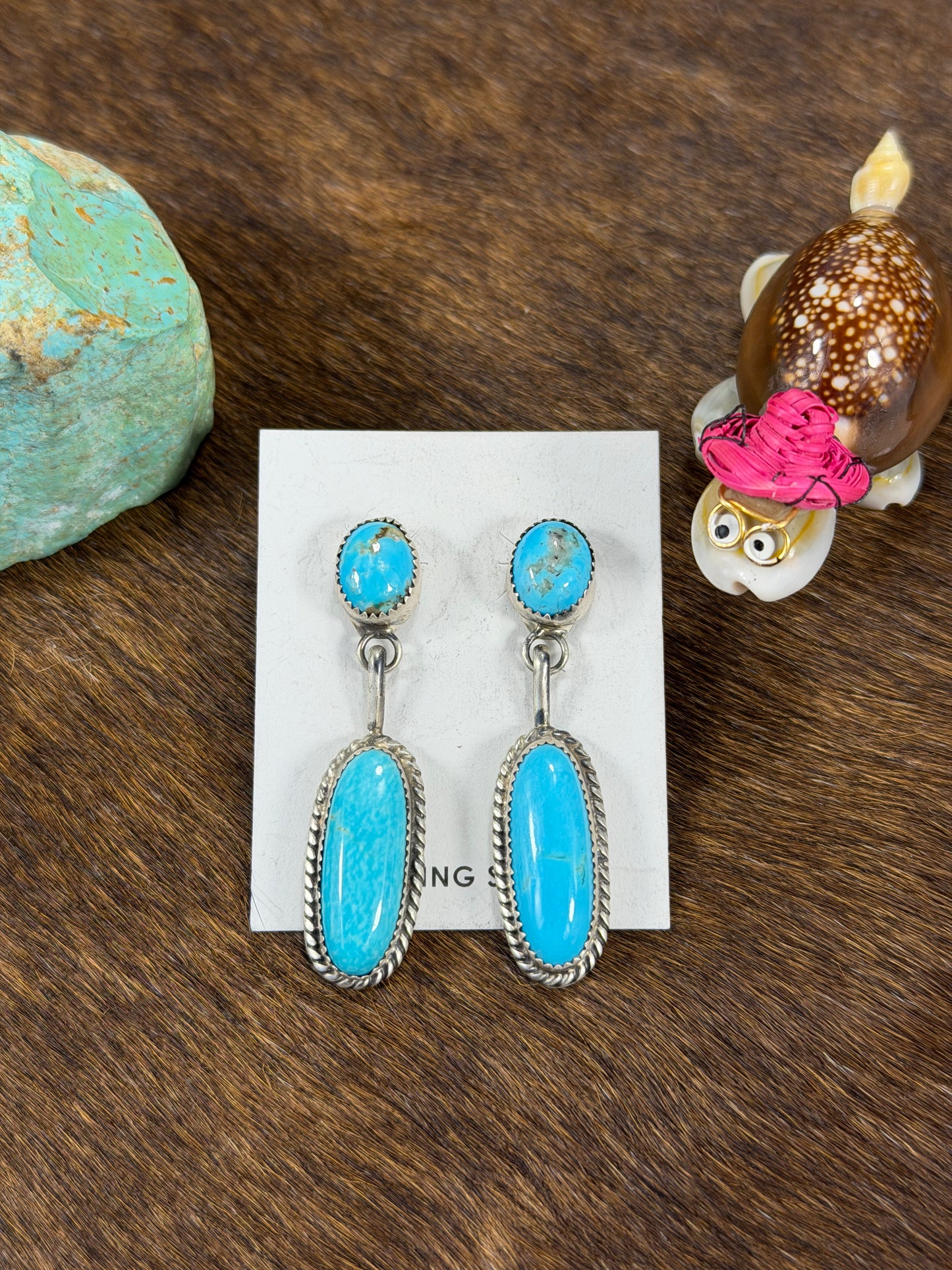 Kingman Turquoise Dangle Earring