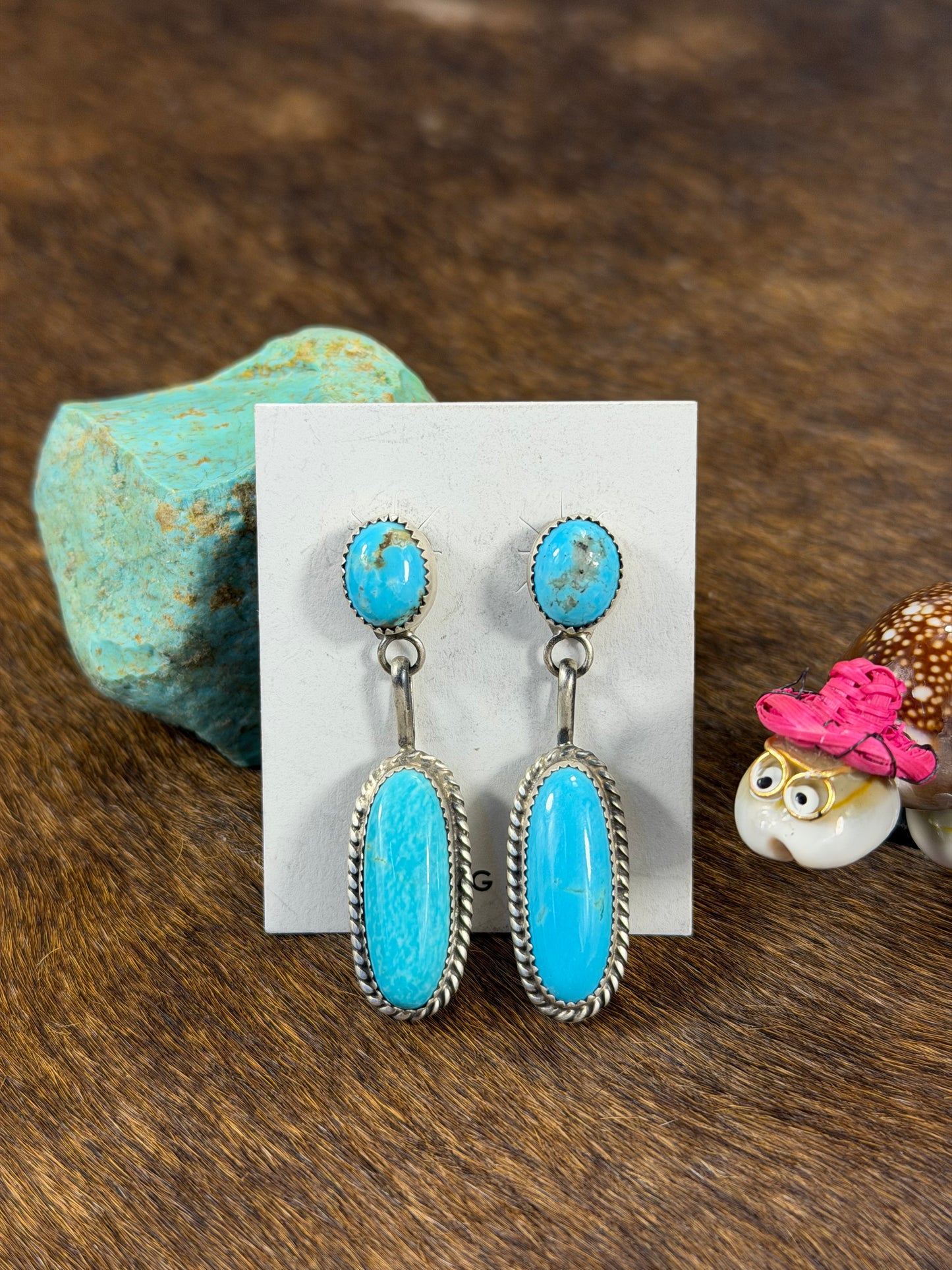 Kingman Turquoise Dangle Earring