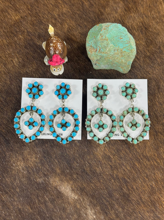 Kingman Turquoise Dangle Earring