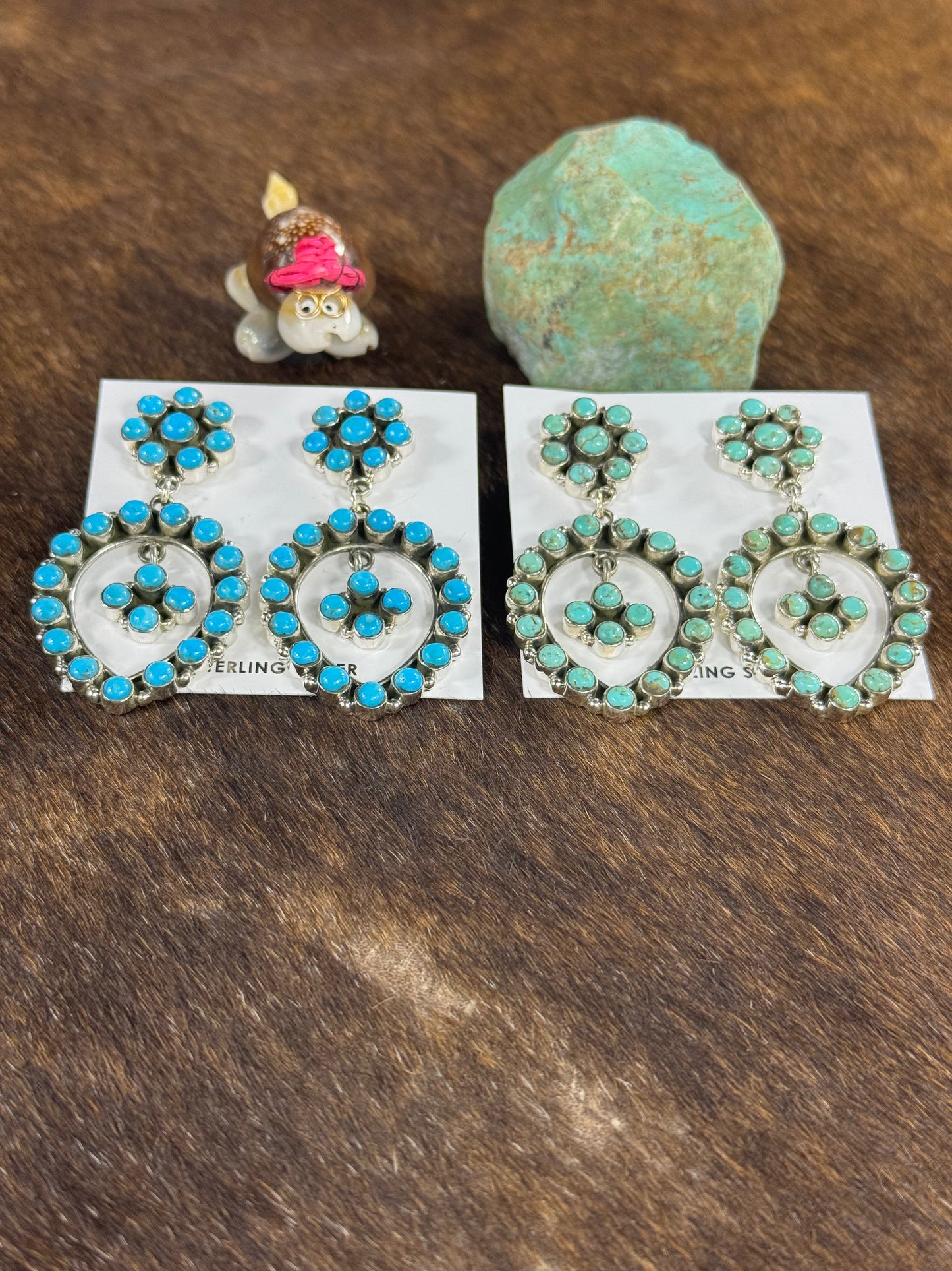 Kingman Turquoise Dangle Earring