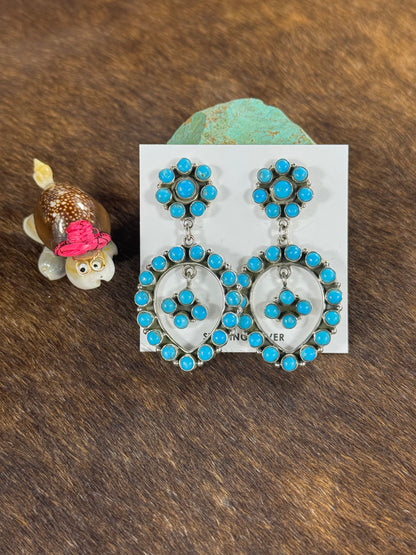 Kingman Turquoise Dangle Earring