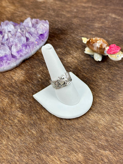 Sterling Silver Stamped Eagle Ring