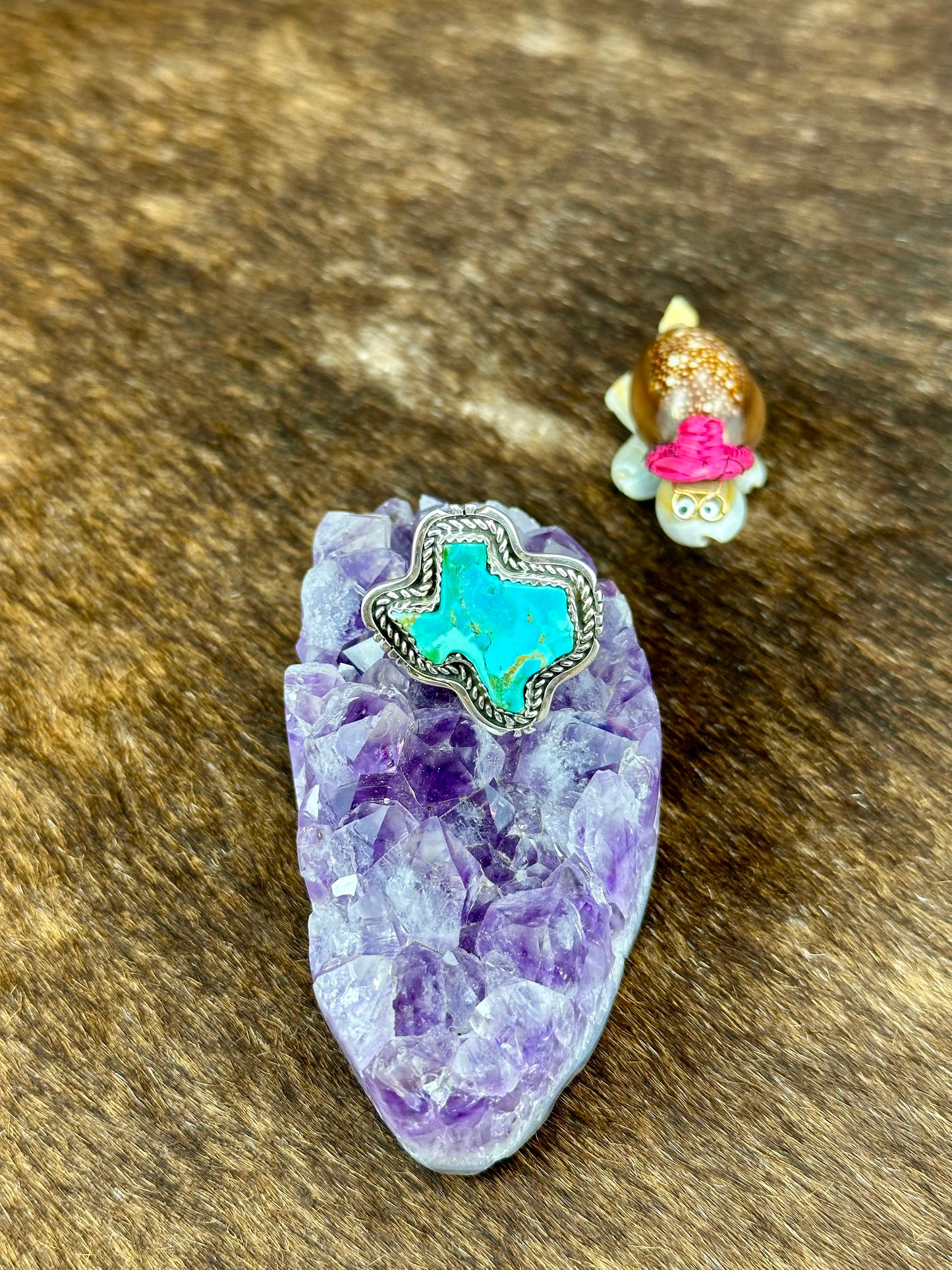 Kingman Turquoise Sterling SIlver Texas Ring