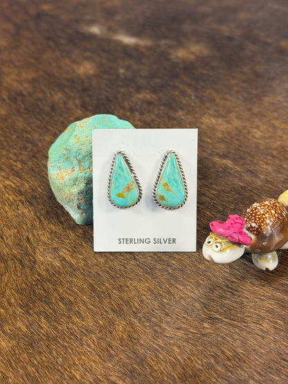 Royston Turquoise Tear drop Earring