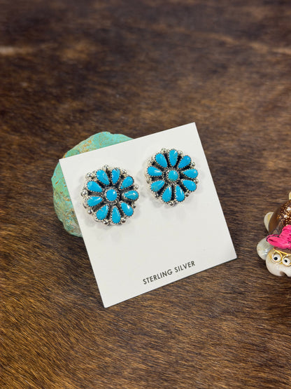 Kingman cluster Flower Earring