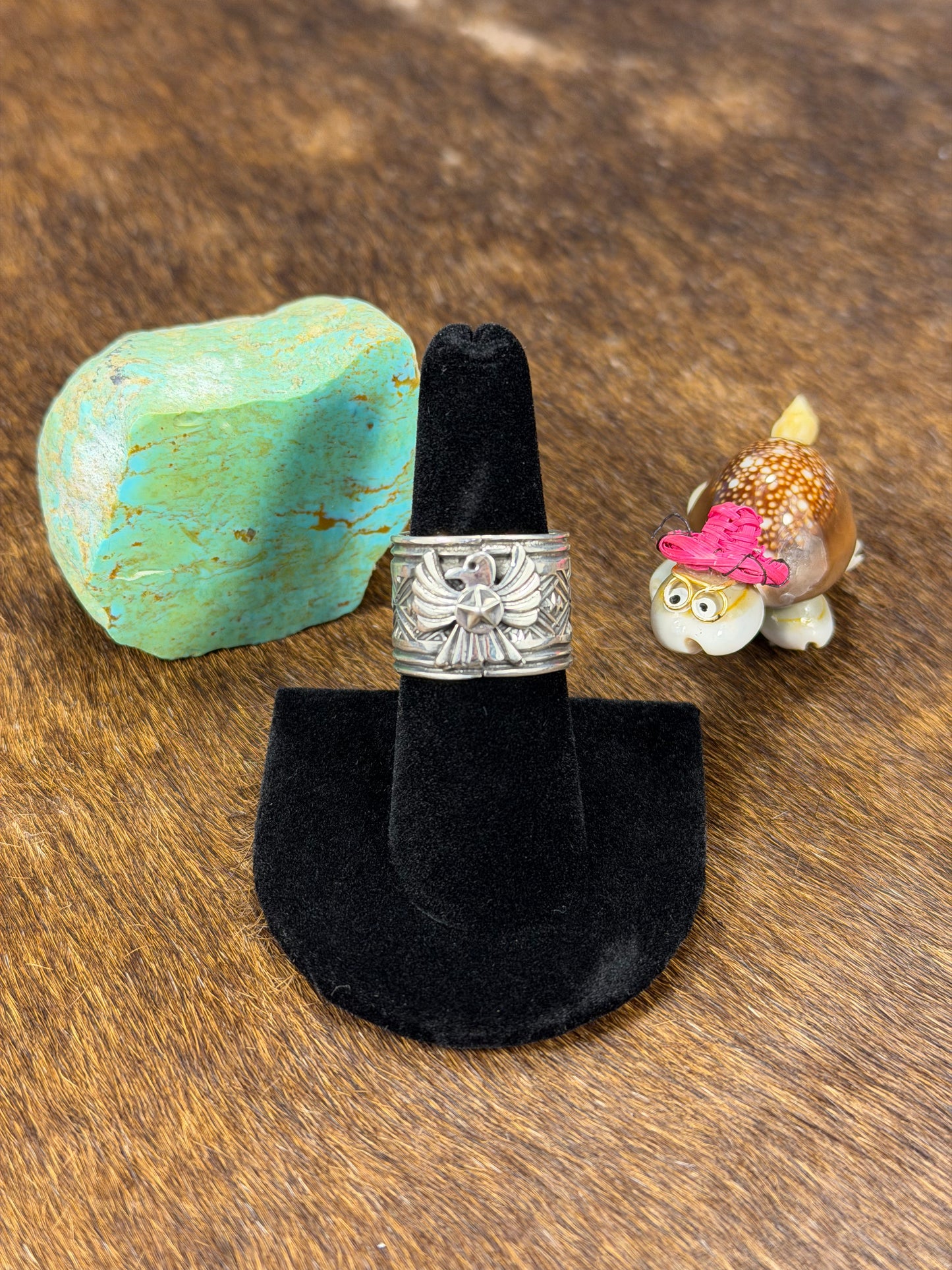 Sterling Silver Thunderbird Stamp Ring