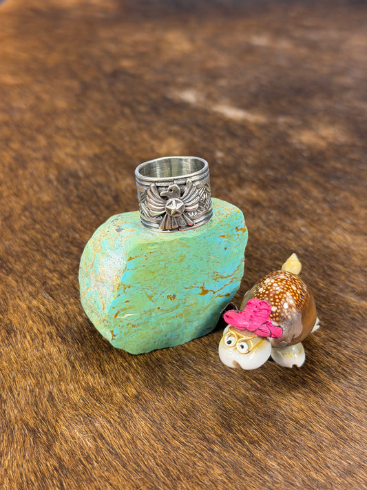 Sterling Silver Thunderbird Stamp Ring