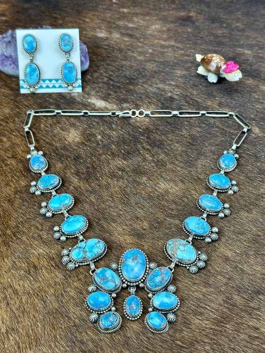 Golden Hills Sterling Silver Squash Blossom Set