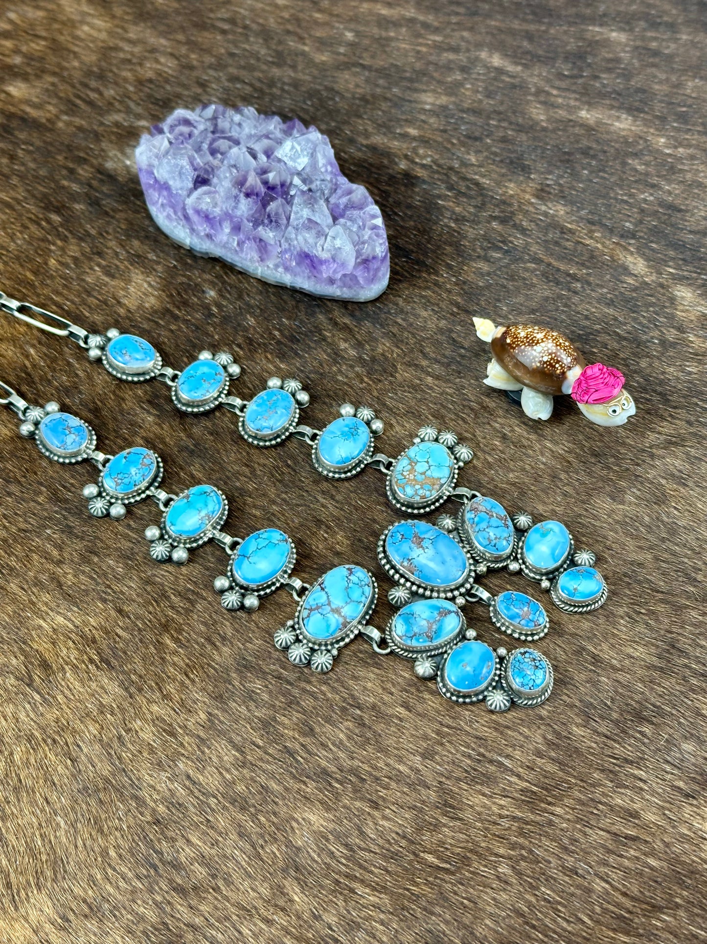 Golden Hills Sterling Silver Squash Blossom Set