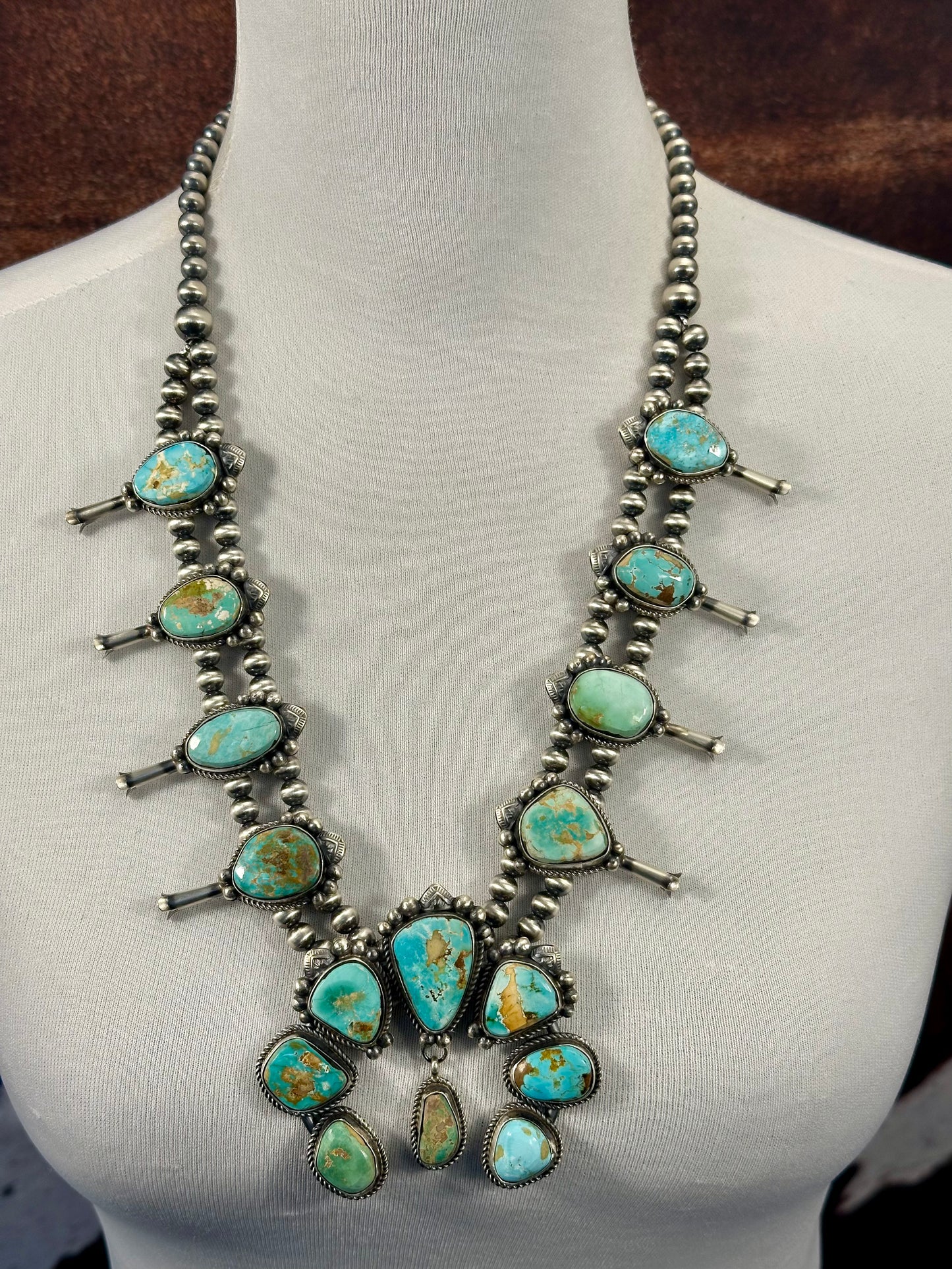 Royston Ribbon Sterling Silver Squash Blossom