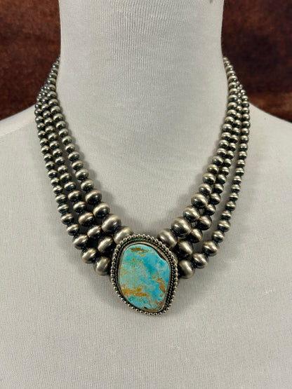 Royston Ribbon Sterling Silver Three Strand Choker