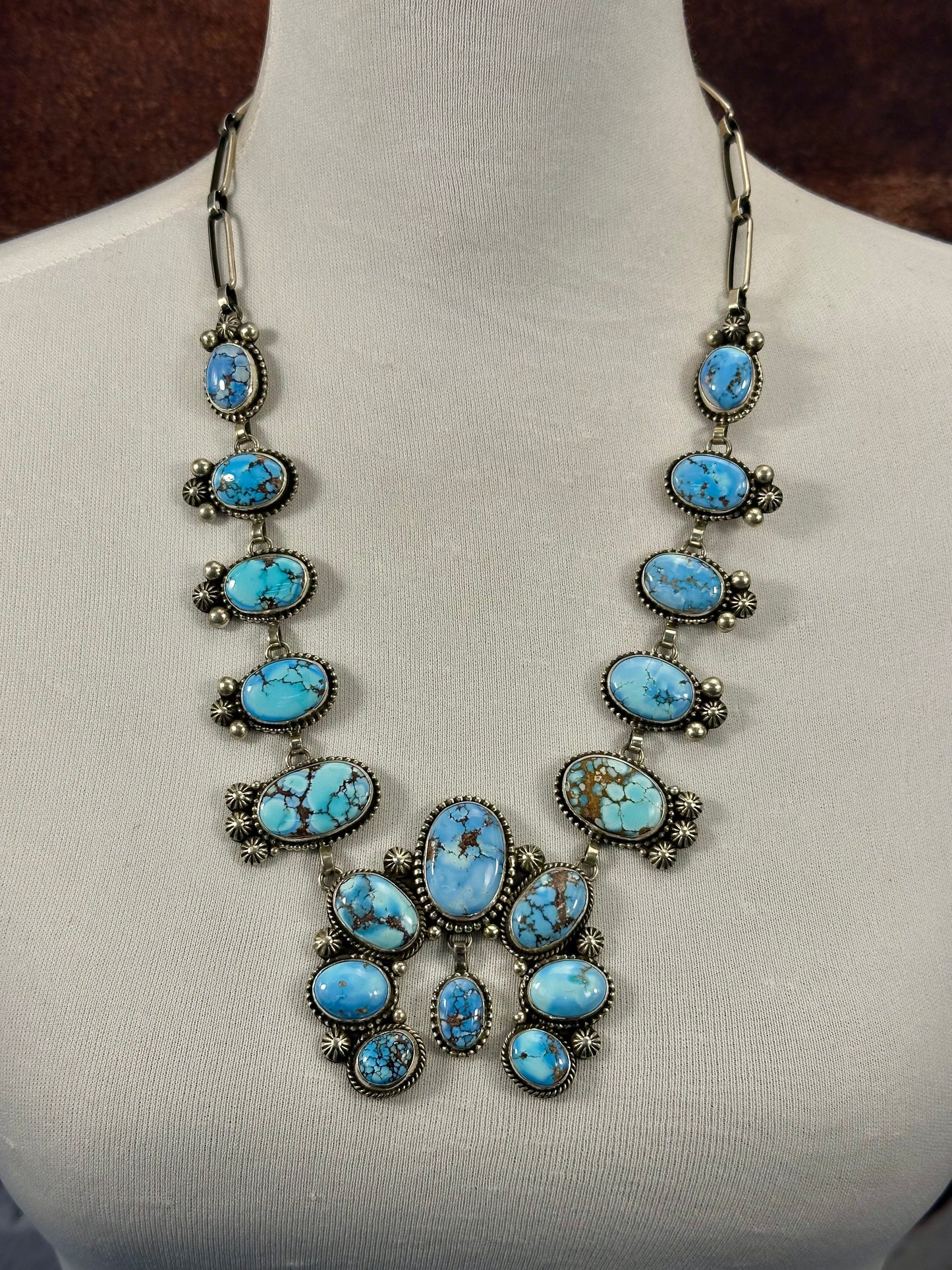 Golden Hills Sterling Silver Squash Blossom Set
