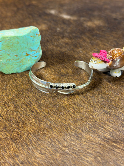 5 Stone Feather Breaclet