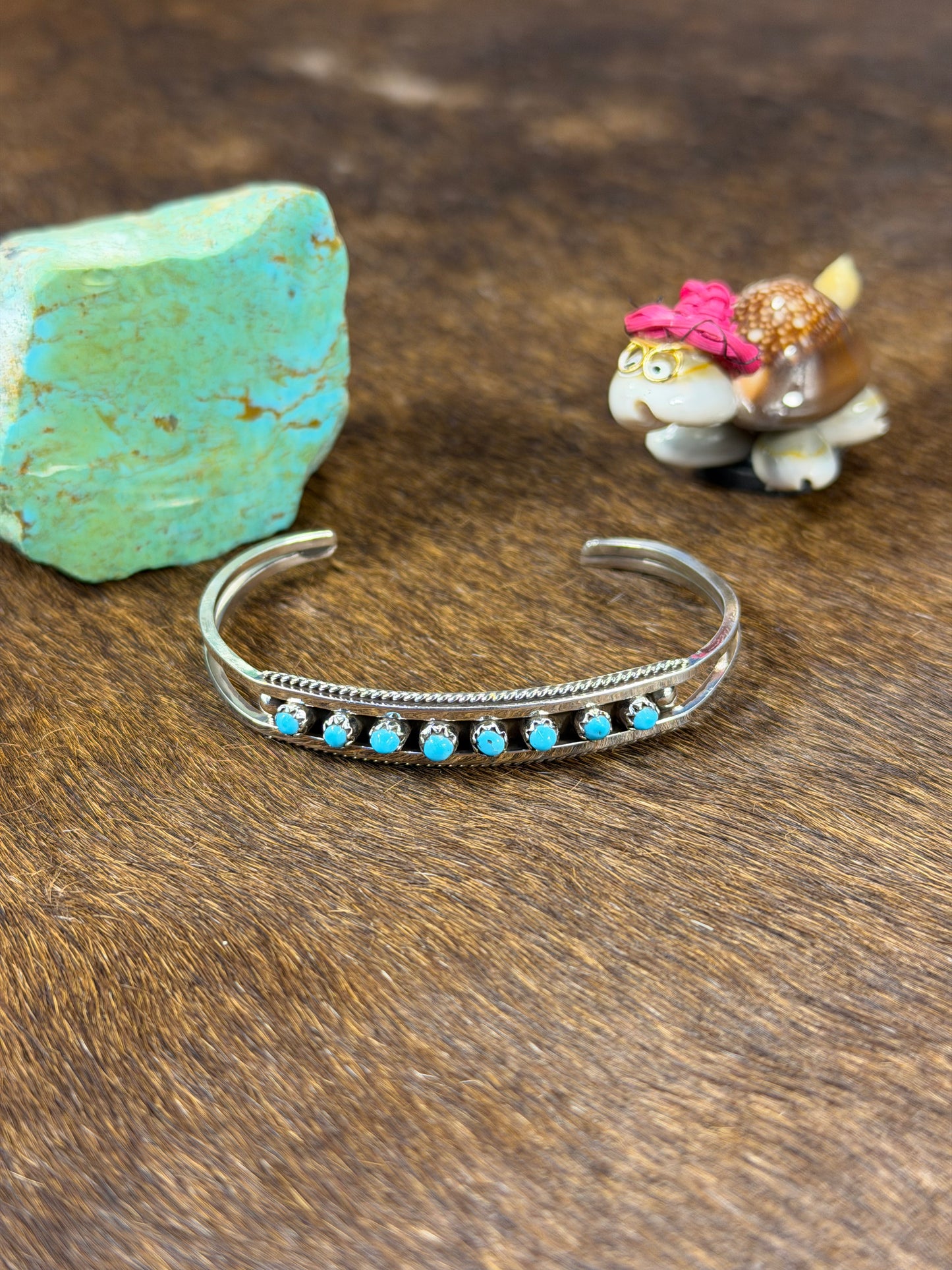 8 Stone Sleeping Beauty Bracelet