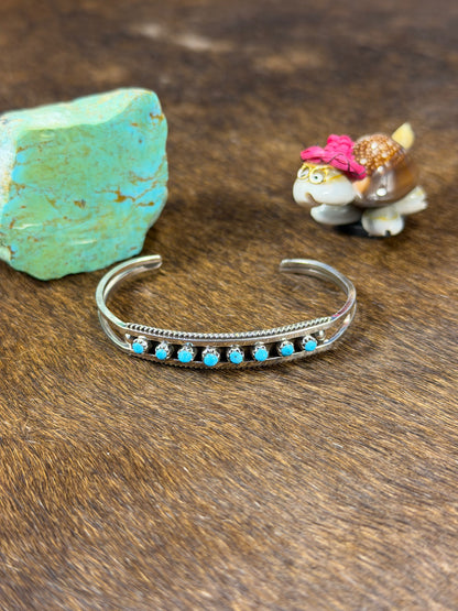 8 Stone Sleeping Beauty Bracelet