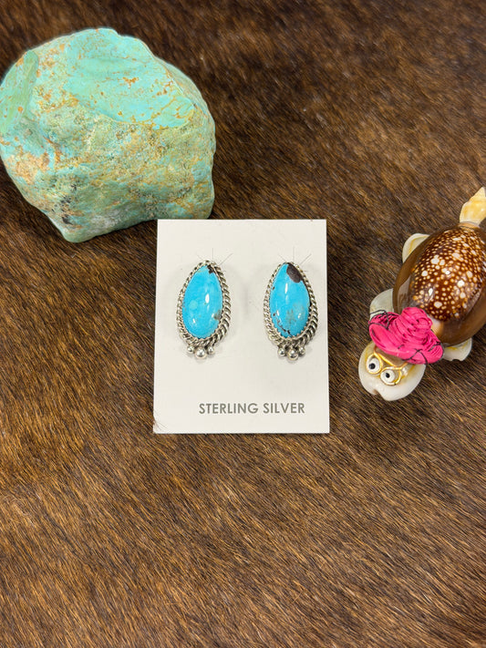 Kingman Oval Post Earring