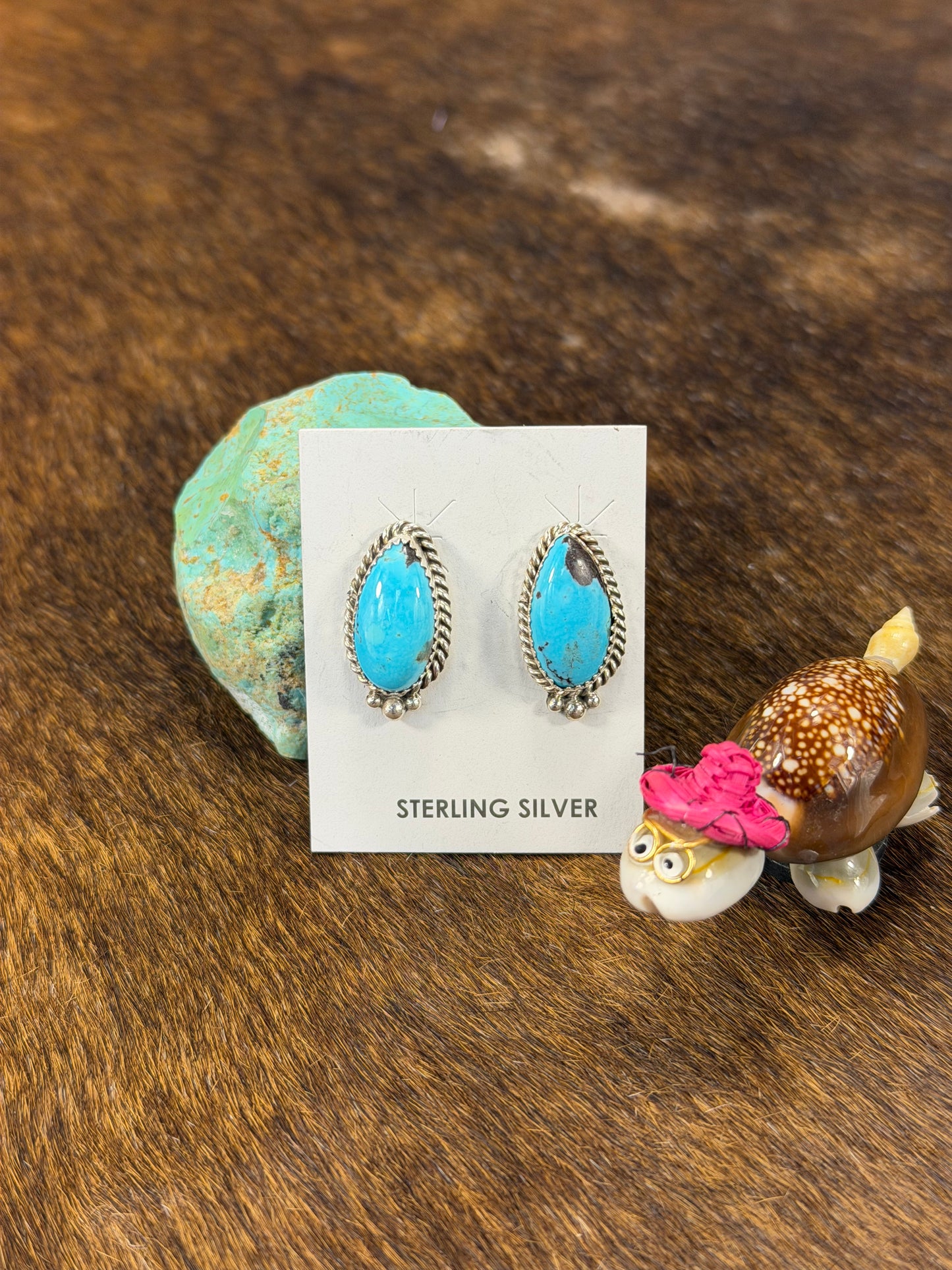 Kingman Oval Post Earring