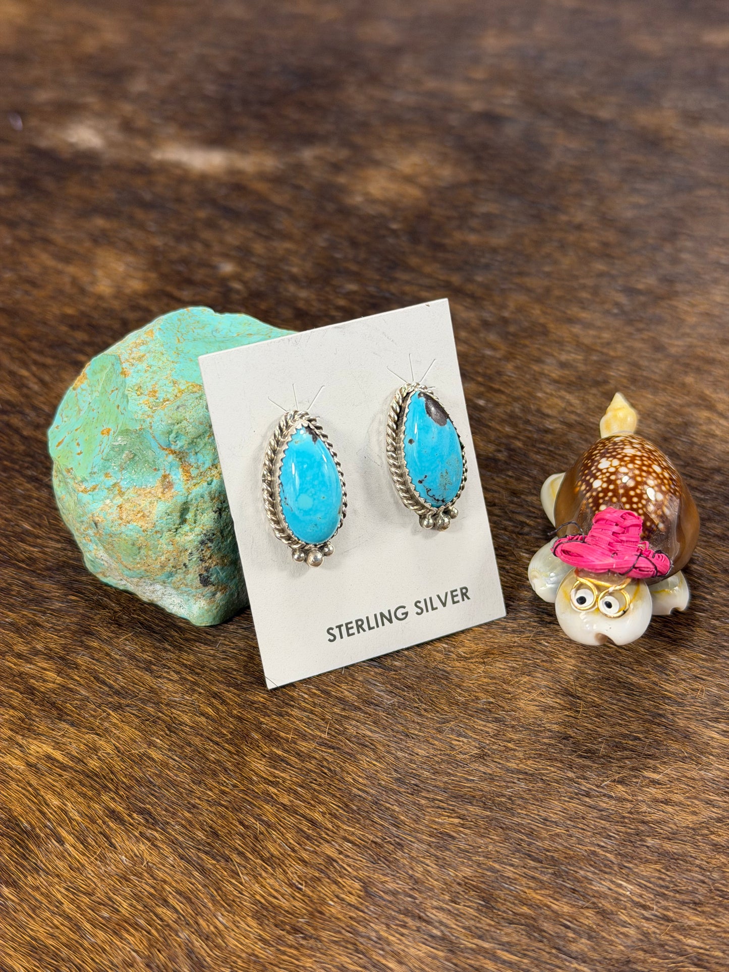 Kingman Oval Post Earring