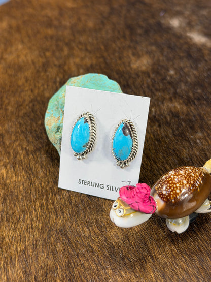 Kingman Oval Post Earring