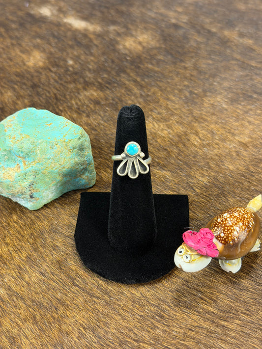 Kingman Turquoise Fan Ring