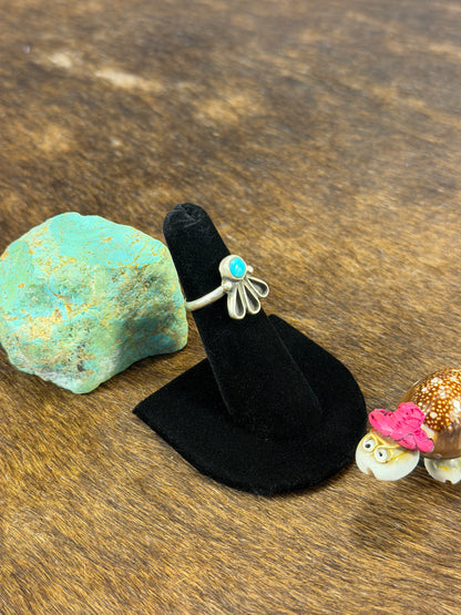 Kingman Turquoise Fan Ring
