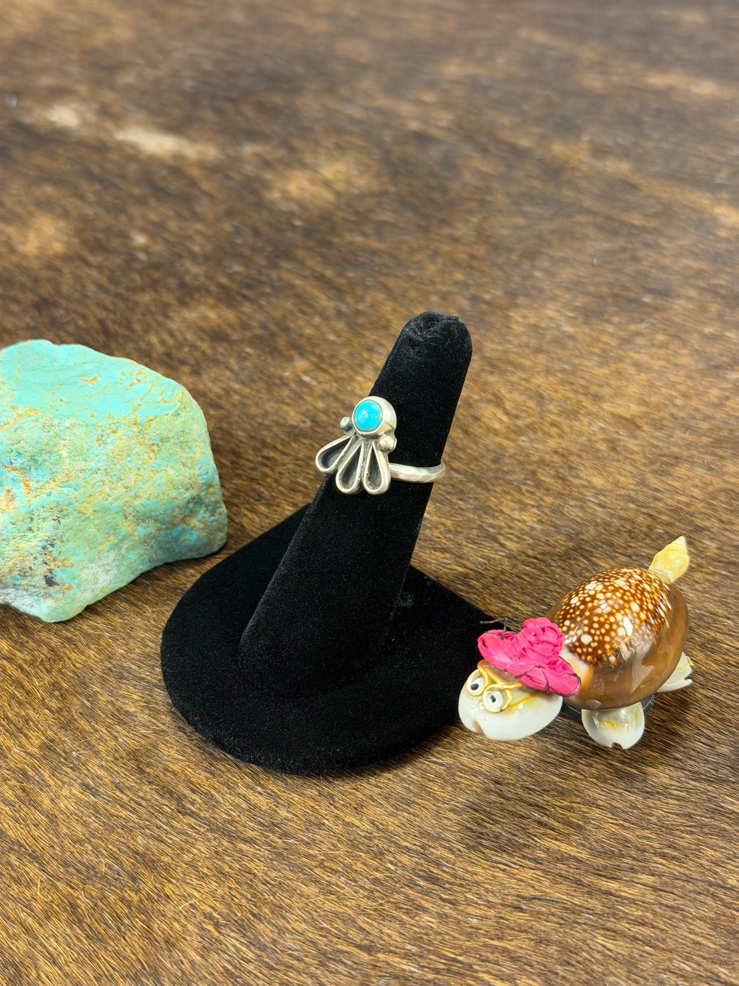 Kingman Turquoise Fan Ring